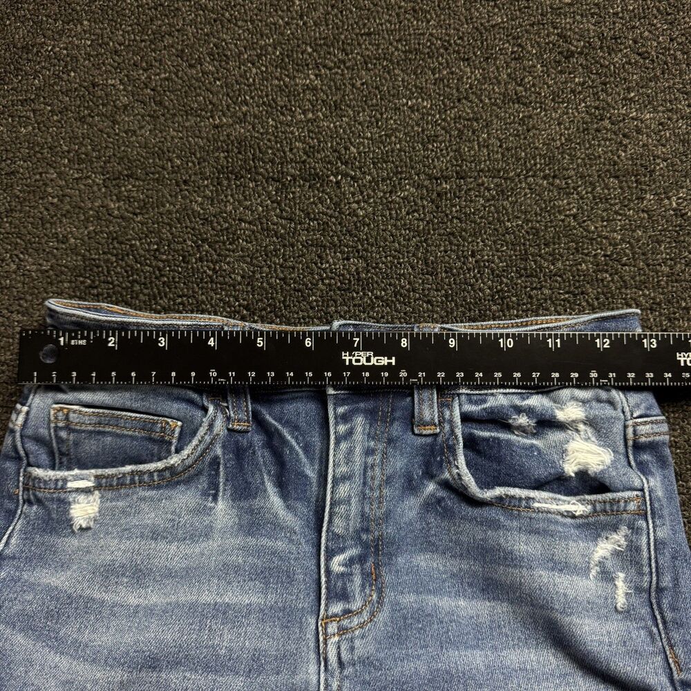 Flying Monkey High Rise Raw Hem Skinny Jeans Women's Size 26 - Picture 6 of 13